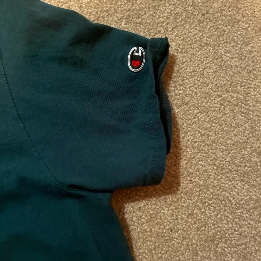 Champion Short Sleeve Crew Tee in Deep Green with Embroidered Logo - Picture 2 of 3
